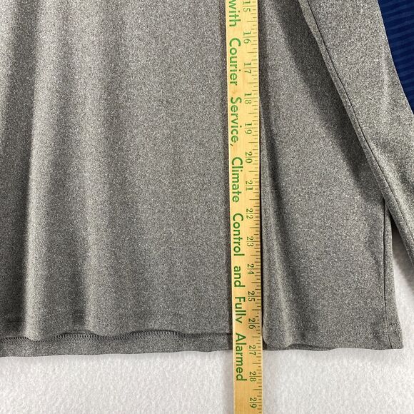 UNIVERSITY OF MICHIGAN Shirt Mens M WOLVERINES MI 1/4 Zip Blue Gray - Picture 10 of 11